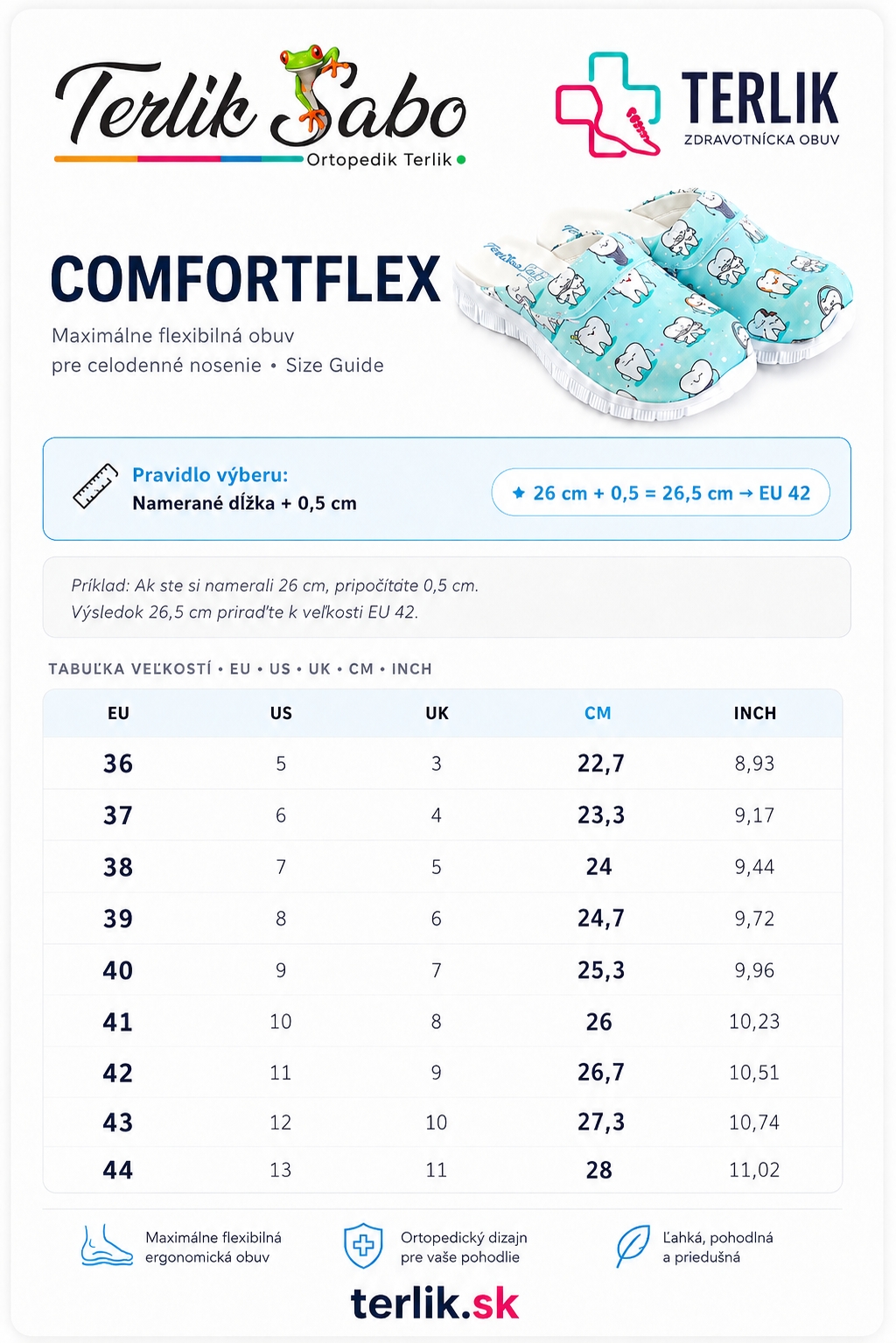 rev.1 terlik comfortflex farebné a štýlová